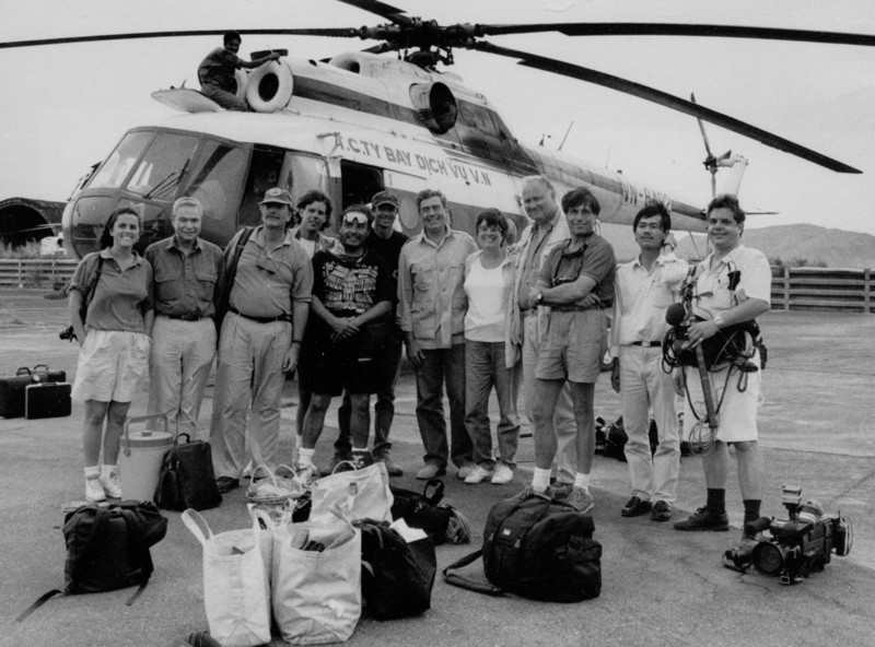 Picture - CBS Reports team on the way to Vietnam. 