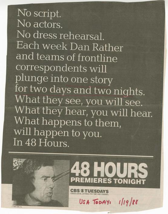 Advertisement for 48 Hours