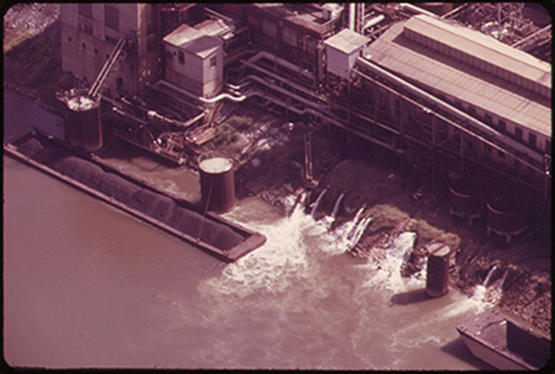 Picture - "Effluent Pours from the South Charleston Union Carbide Plant"